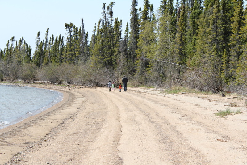 walking on second beach