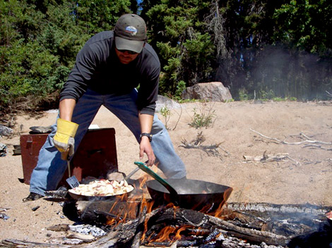 Jerry cooking lunch