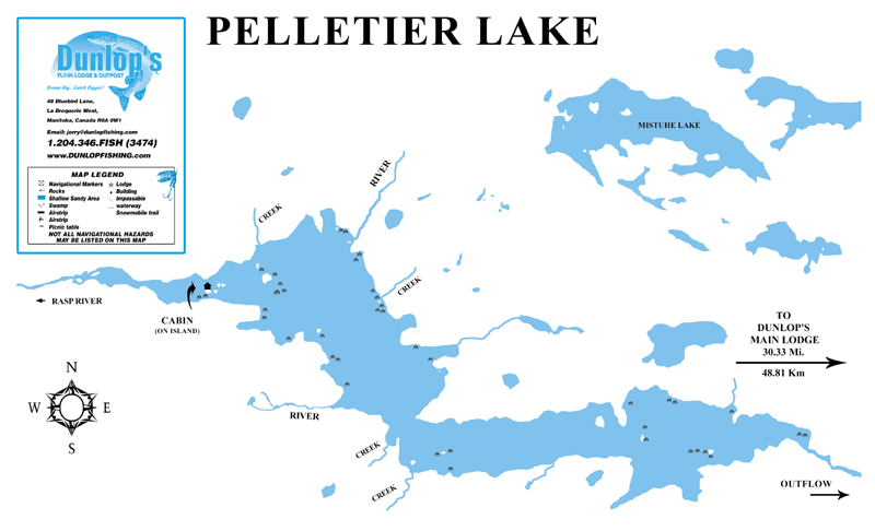 Pelletier Lake Map